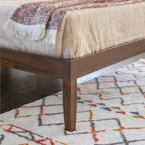 elna dark brown full bed   