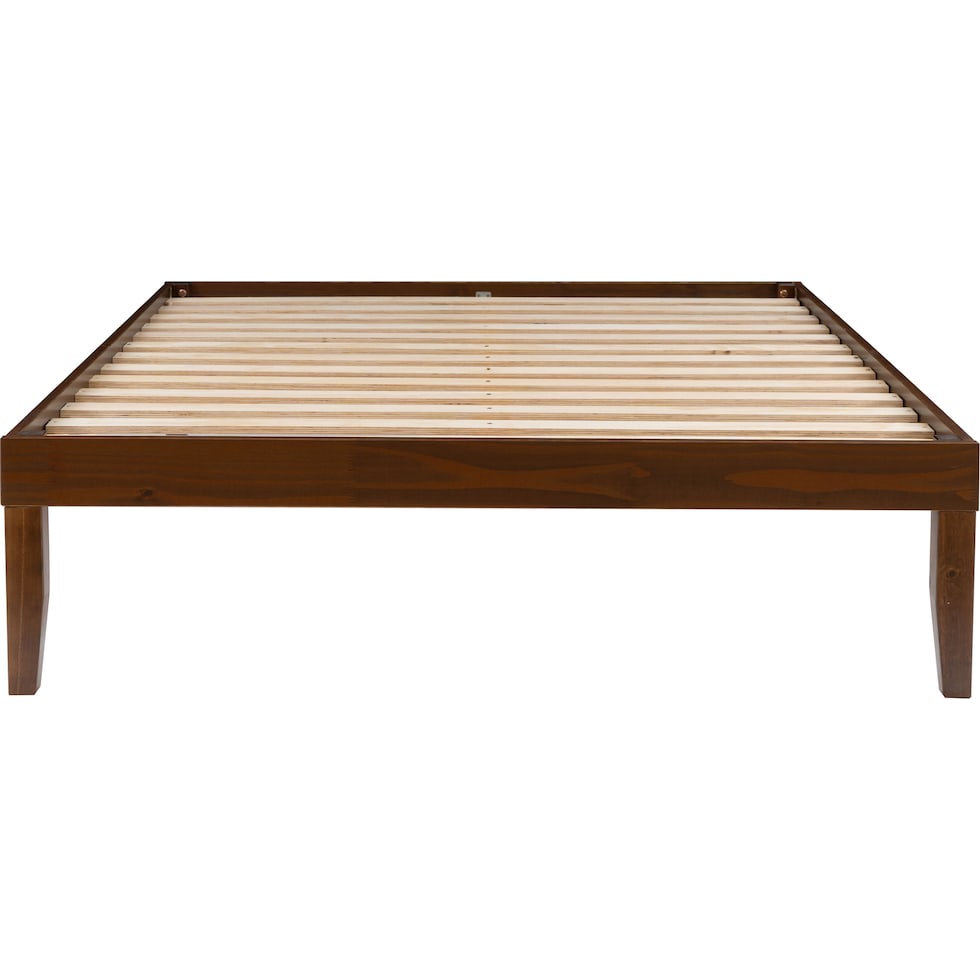 elna dark brown full bed   