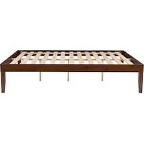 elna dark brown full bed   