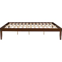 elna dark brown queen bed   