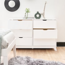 elna white dresser   
