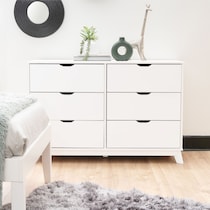 elna white dresser   