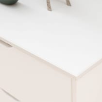 elna white dresser   