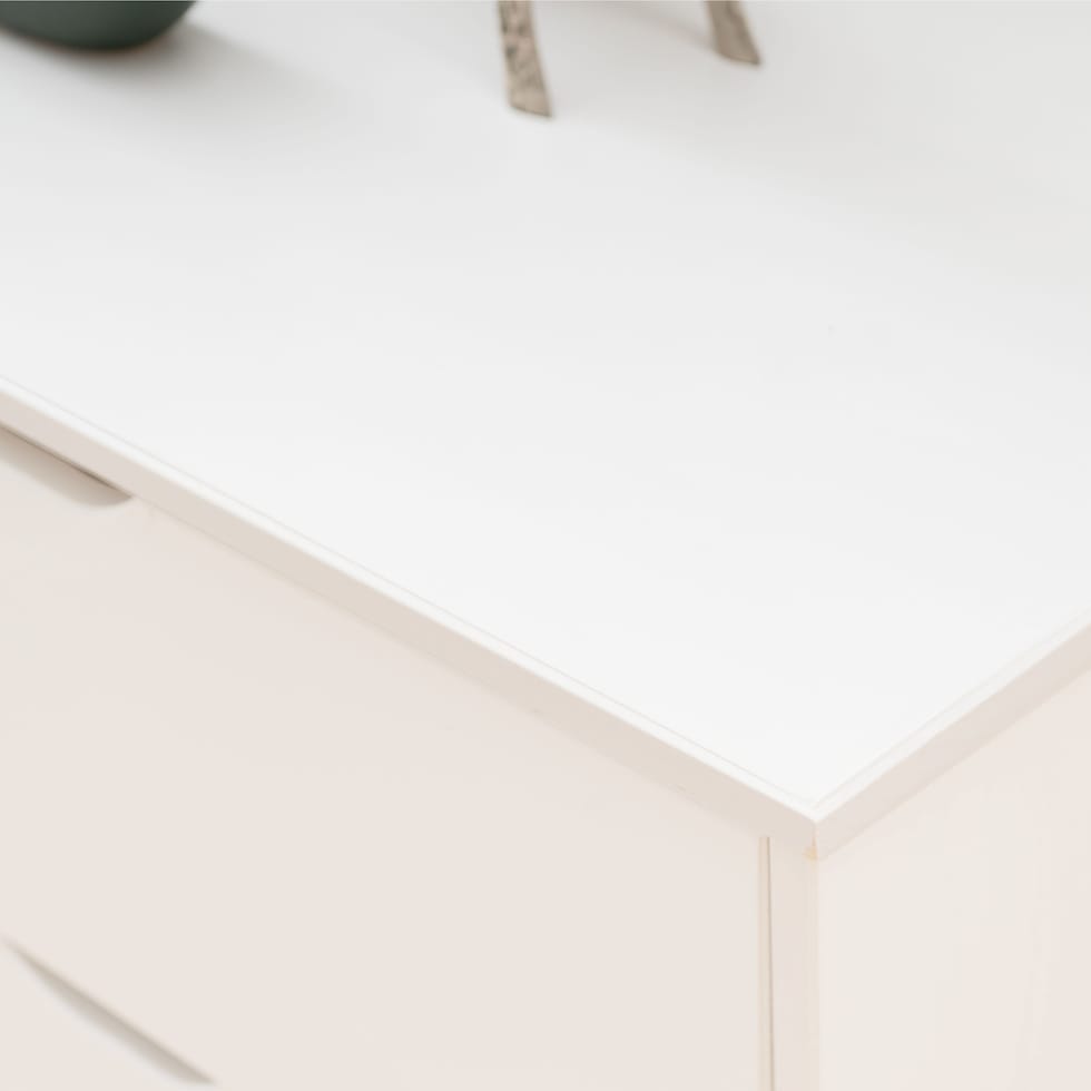elna white dresser   
