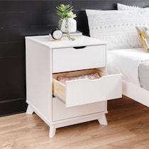 elna white nightstand   