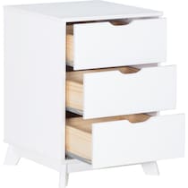 elna white nightstand   