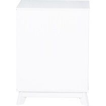 elna white nightstand   