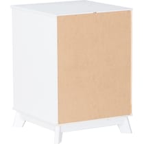 elna white nightstand   