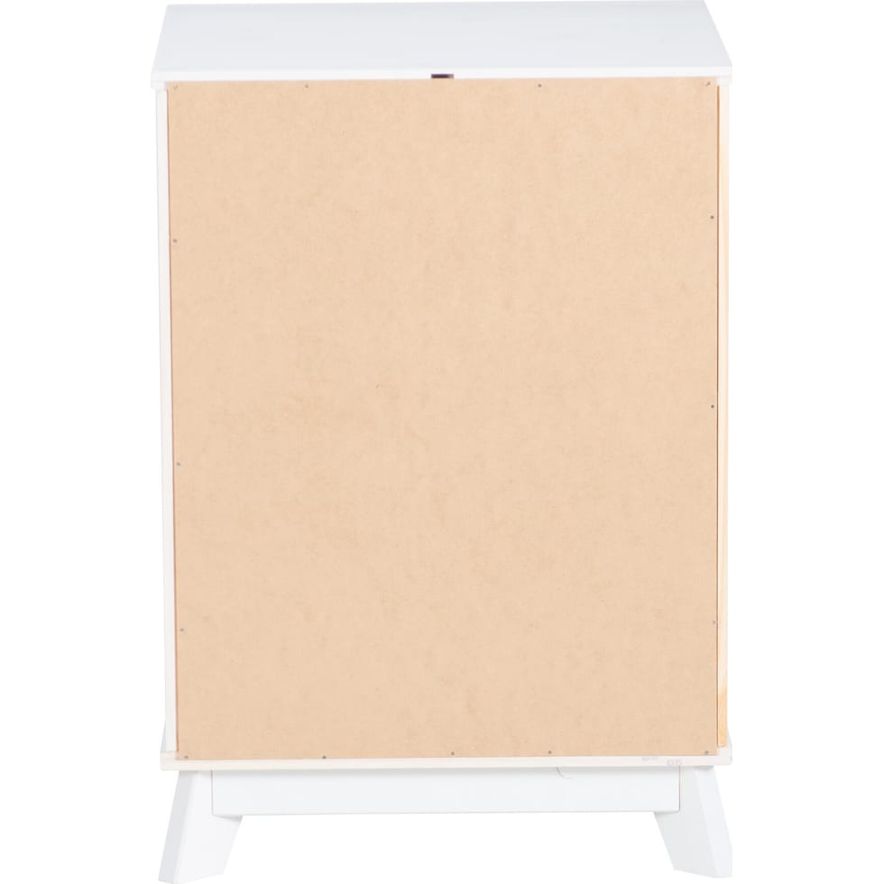 elna white nightstand   