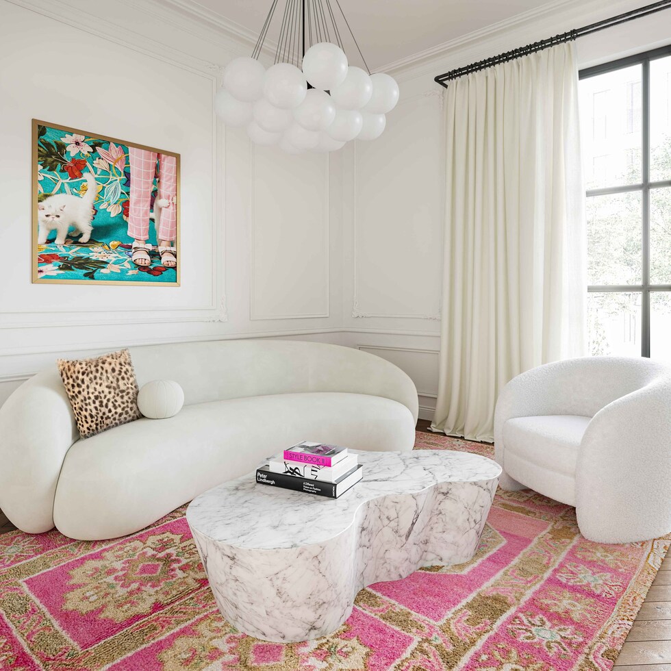 elodie white coffee table   
