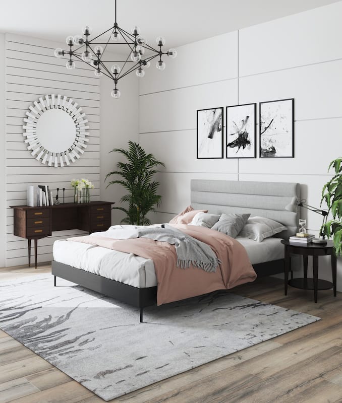 Eloise Upholstered Platform Bed Value City Furniture