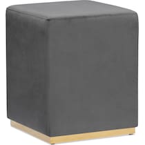 eloise gray ottoman   