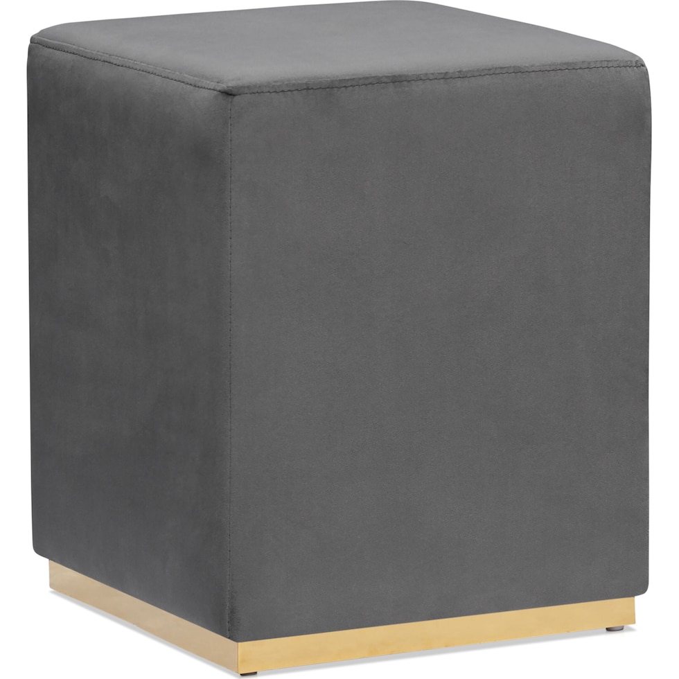 eloise gray ottoman   