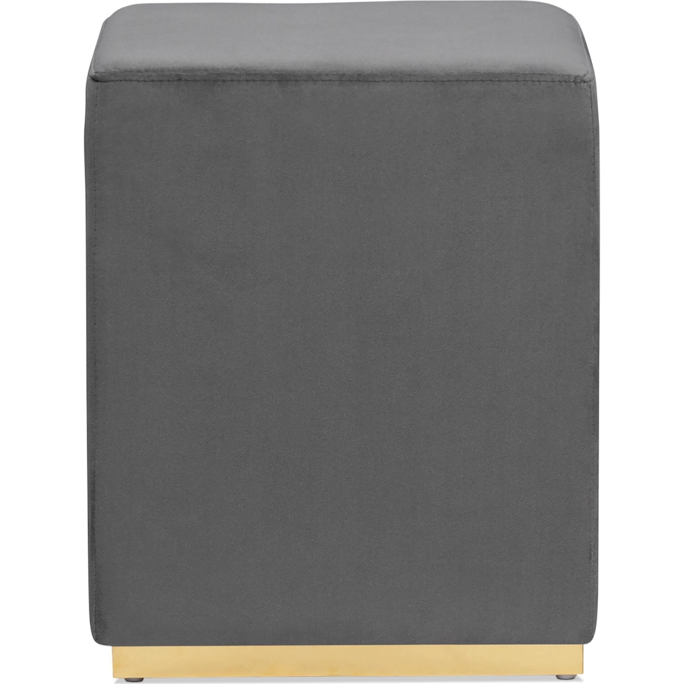 eloise gray ottoman   