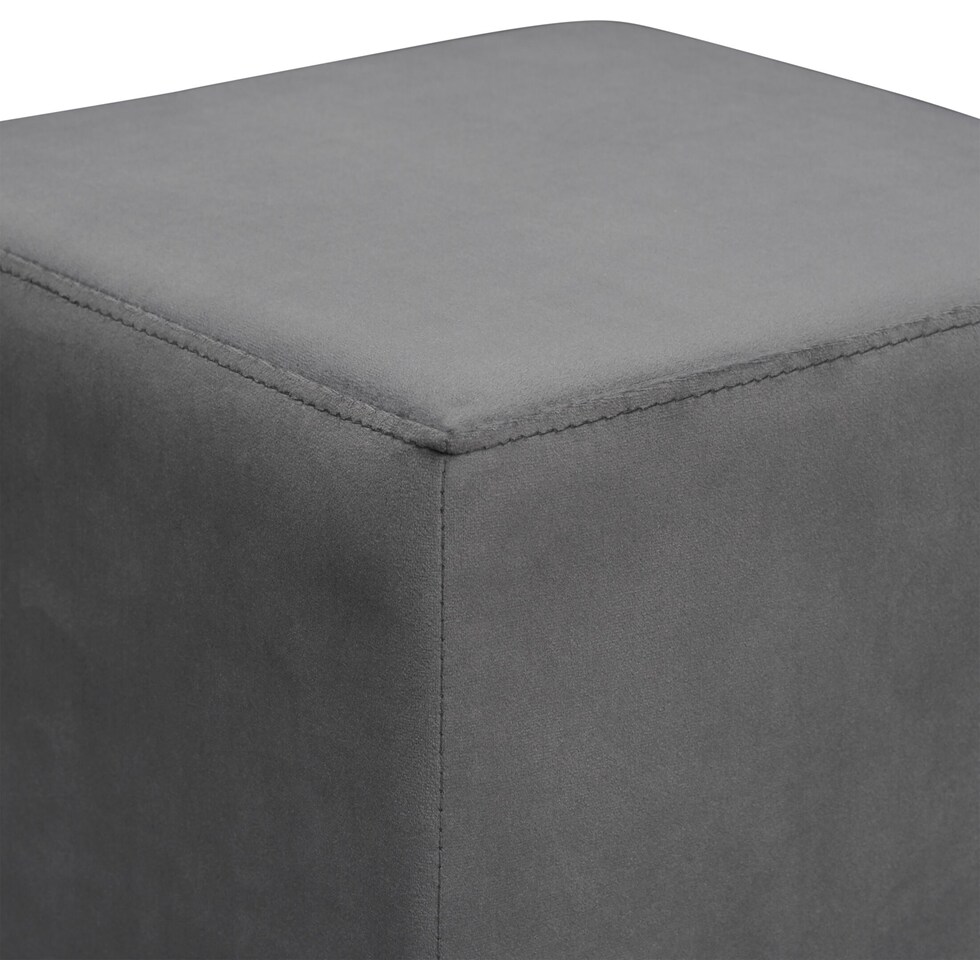 eloise gray ottoman   