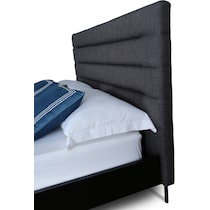 eloise gray queen bed   