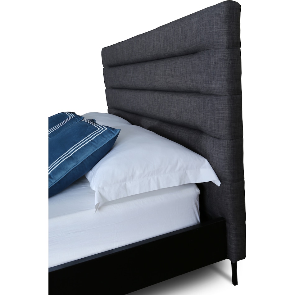 eloise gray queen bed   