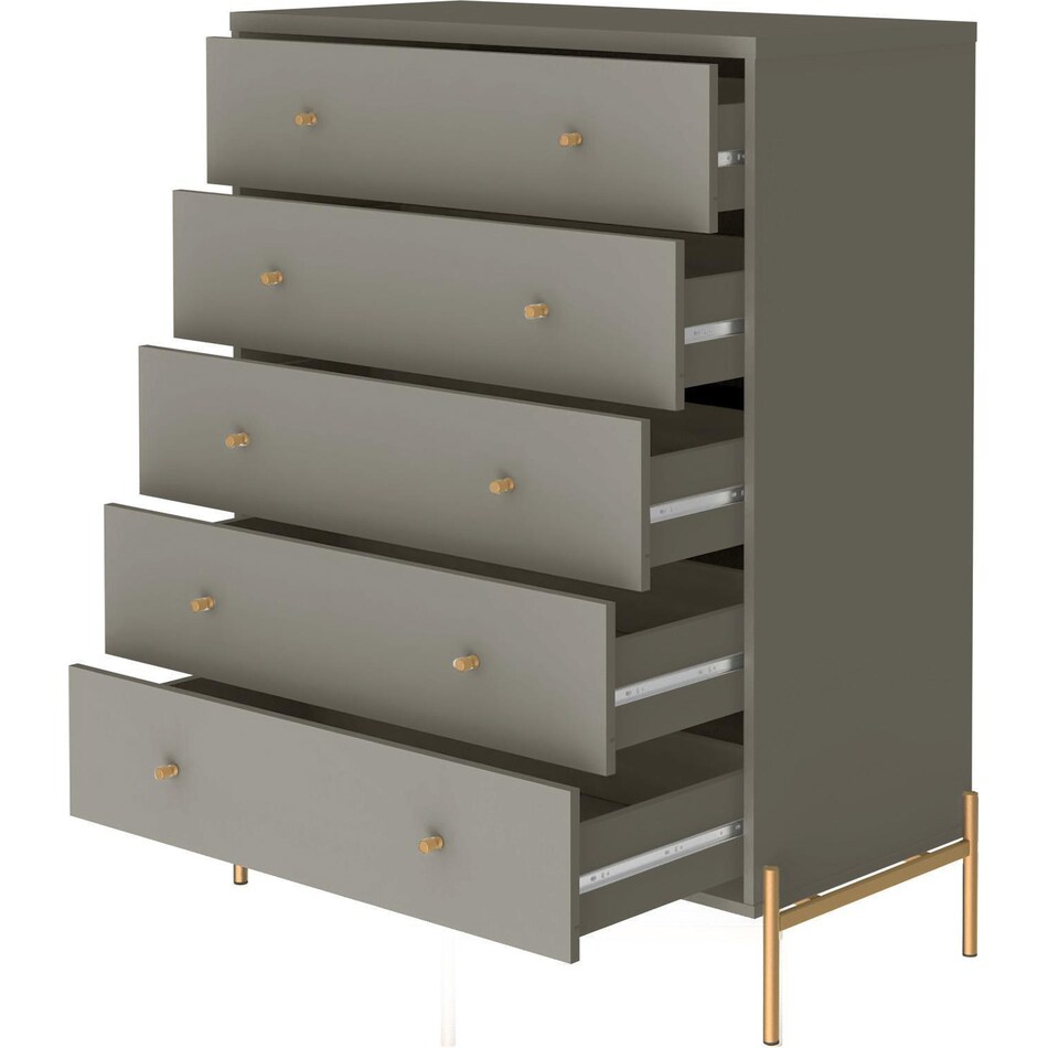Elowen 3 Drawer Dresser and Chest Set Gray Value City Furniture