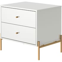 elowen white end table   