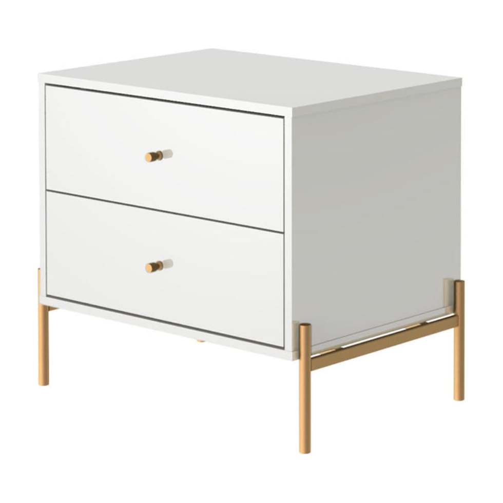 elowen white end table   