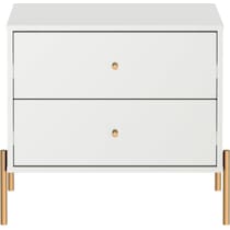elowen white end table   