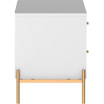 elowen white end table   