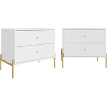 elowen white end table   