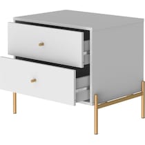 elowen white end table   