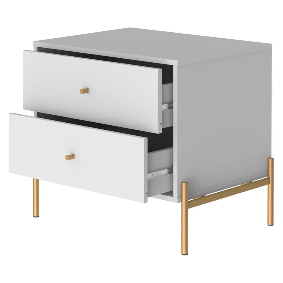 elowen white end table   