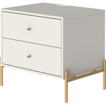 elowen white end table   