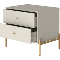 elowen white end table   