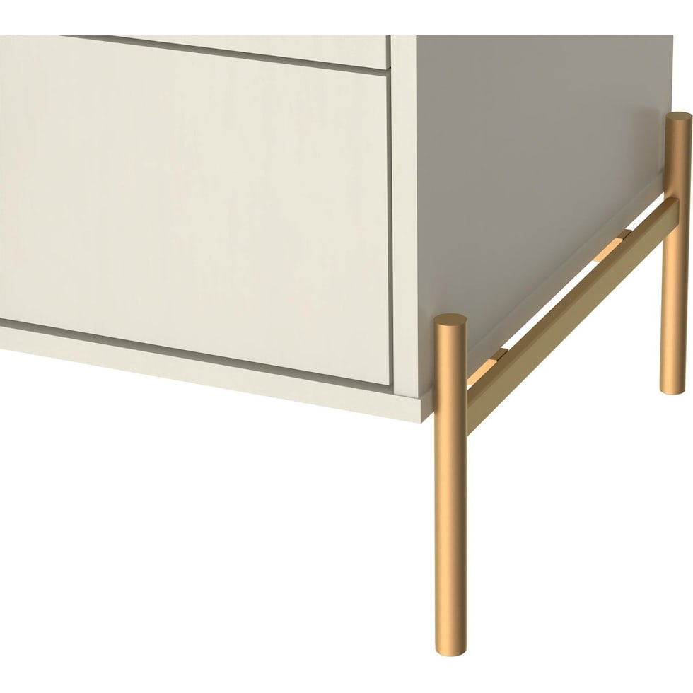 elowen white end table   