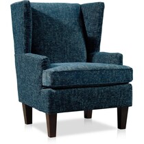 elsa blue accent chair   
