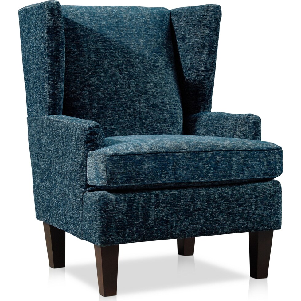elsa blue accent chair   