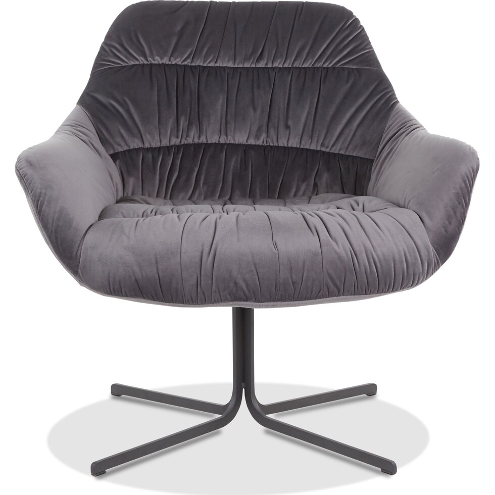 elsa gray accent chair   