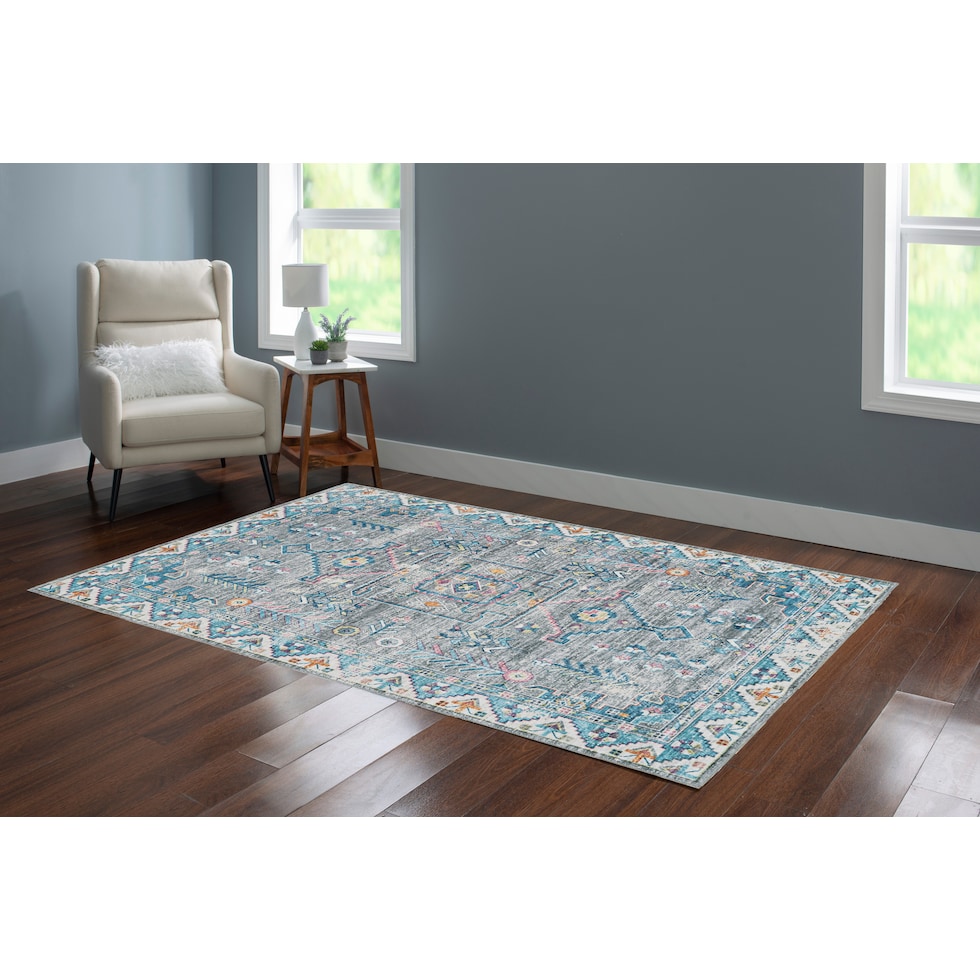 elsie multicolor area rug  x    