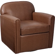 elynor dark brown accent chair   