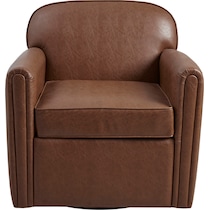 elynor dark brown accent chair   