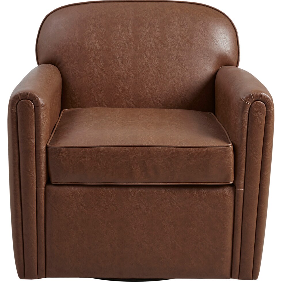 elynor dark brown accent chair   