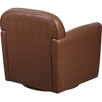 elynor dark brown accent chair   