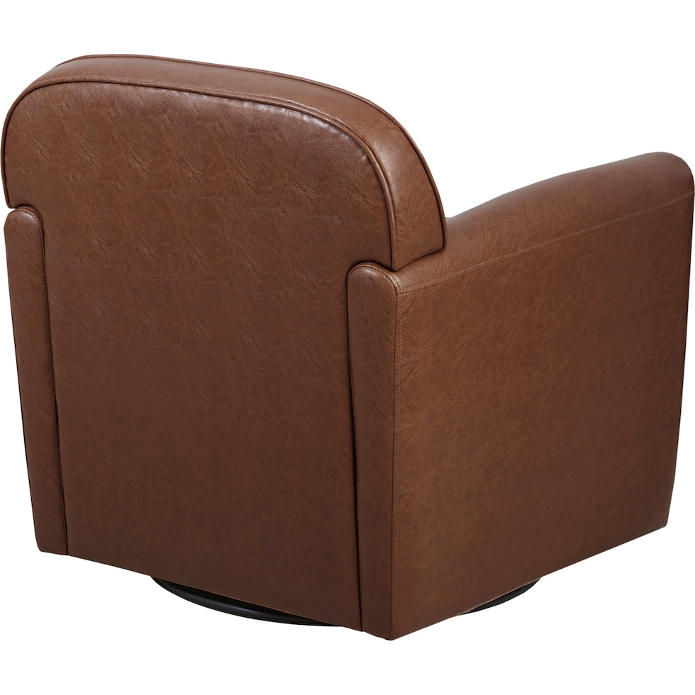 elynor dark brown accent chair   