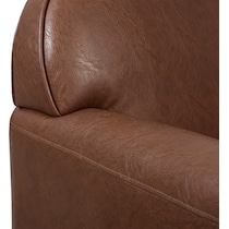 elynor dark brown accent chair   