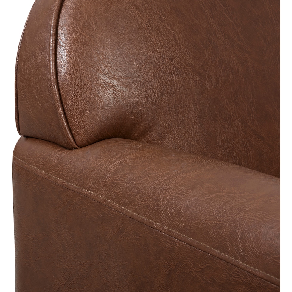 elynor dark brown accent chair   