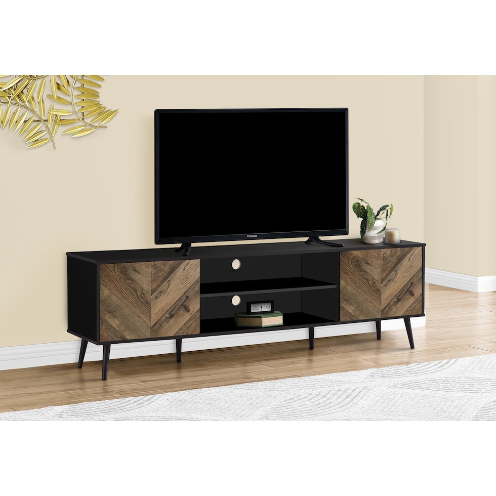 elyse dark brown tv stand   