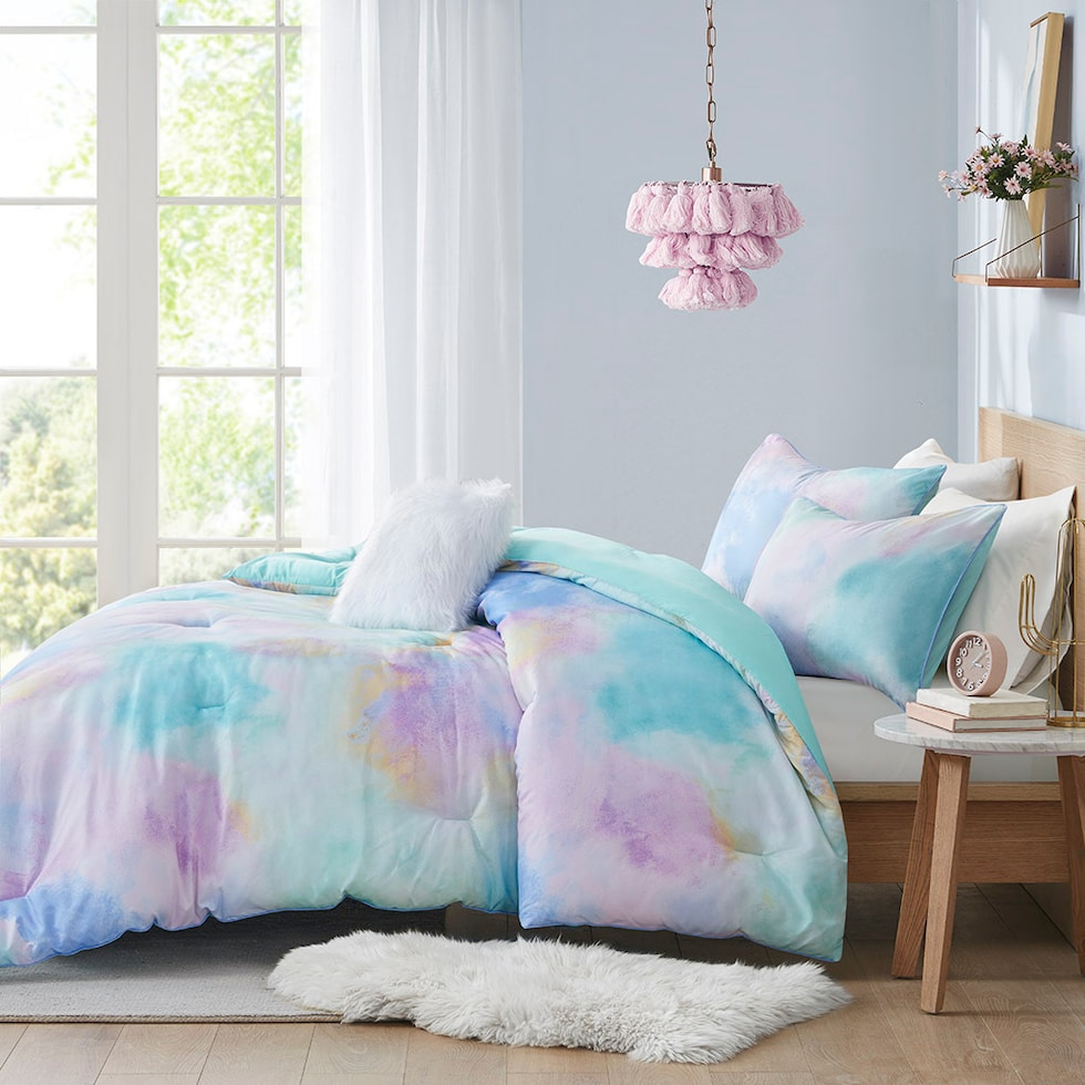 emberly blue twin twin xl bedding set   