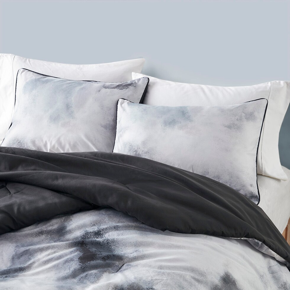 emberly gray full queen bedding set   