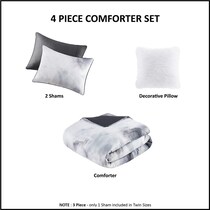emberly gray king california king bedding set   