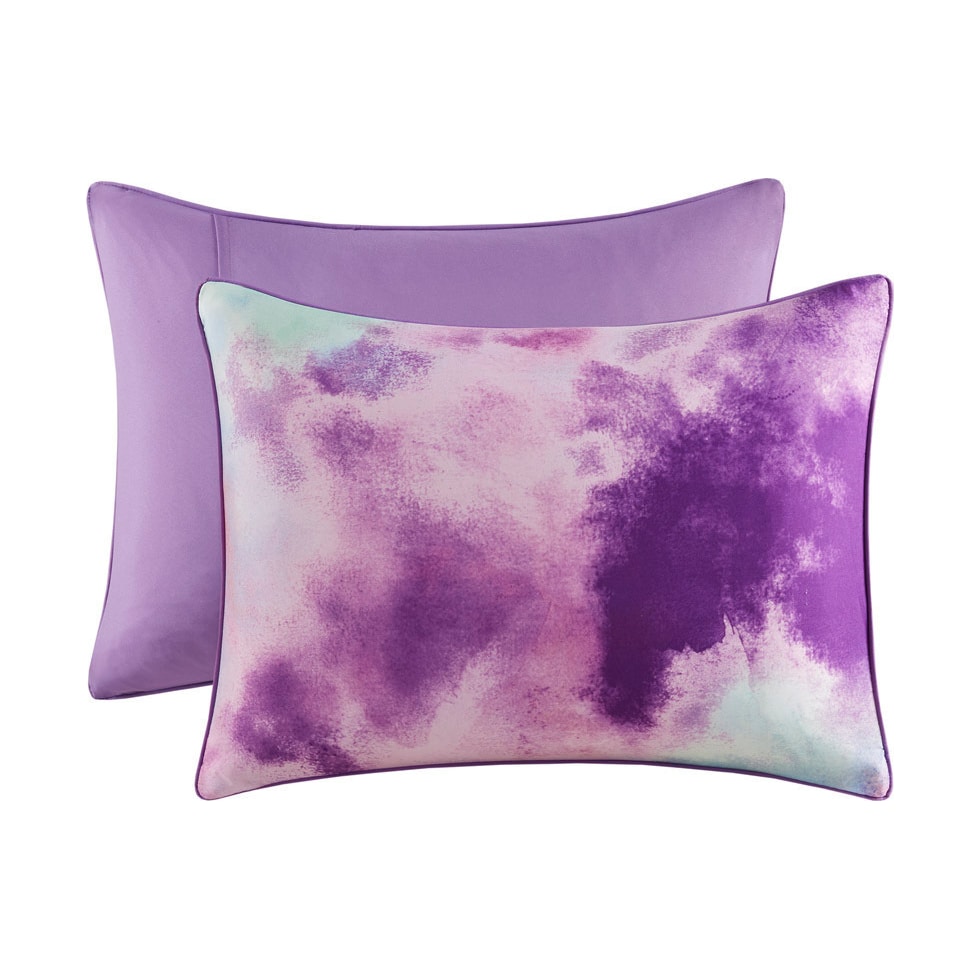 emberly purple full queen bedding set   