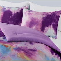 emberly purple full queen bedding set   