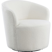 emberson white swivel chair   